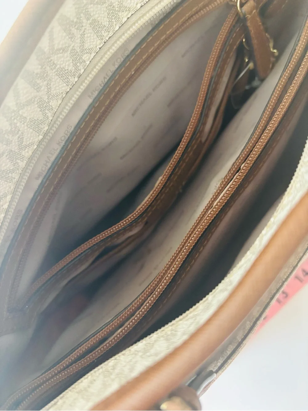 Michael Kors Jet Set Logo Pocket Tote Bag